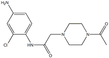 N-(4-amino-2-chlorophenyl)-2-(4-acetylpiperazin-1-yl)acetamide Structure