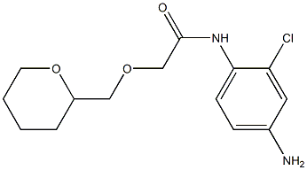 N-(4-amino-2-chlorophenyl)-2-(oxan-2-ylmethoxy)acetamide 化学構造式