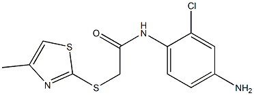 N-(4-amino-2-chlorophenyl)-2-[(4-methyl-1,3-thiazol-2-yl)sulfanyl]acetamide