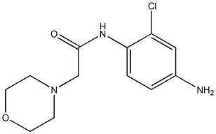 N-(4-amino-2-chlorophenyl)-2-morpholin-4-ylacetamide,,结构式