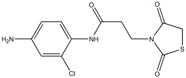 N-(4-amino-2-chlorophenyl)-3-(2,4-dioxo-1,3-thiazolidin-3-yl)propanamide Structure