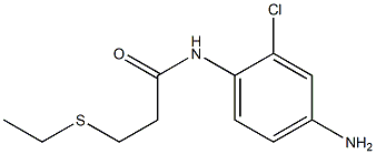 N-(4-amino-2-chlorophenyl)-3-(ethylsulfanyl)propanamide Structure