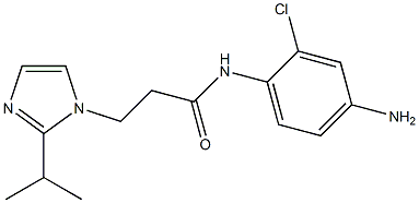 N-(4-amino-2-chlorophenyl)-3-[2-(propan-2-yl)-1H-imidazol-1-yl]propanamide Struktur