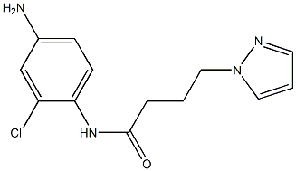 N-(4-amino-2-chlorophenyl)-4-(1H-pyrazol-1-yl)butanamide Structure