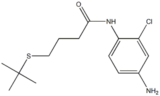 N-(4-amino-2-chlorophenyl)-4-(tert-butylsulfanyl)butanamide Struktur