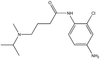 N-(4-amino-2-chlorophenyl)-4-[isopropyl(methyl)amino]butanamide,,结构式