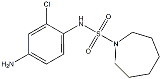 N-(4-amino-2-chlorophenyl)azepane-1-sulfonamide,,结构式