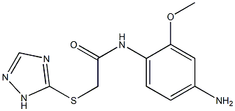 N-(4-amino-2-methoxyphenyl)-2-(1H-1,2,4-triazol-5-ylsulfanyl)acetamide 结构式