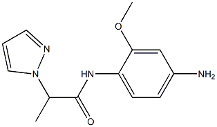 N-(4-amino-2-methoxyphenyl)-2-(1H-pyrazol-1-yl)propanamide Structure