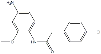 N-(4-amino-2-methoxyphenyl)-2-(4-chlorophenyl)acetamide Struktur