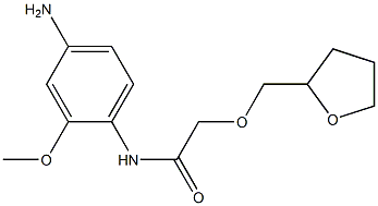 N-(4-amino-2-methoxyphenyl)-2-(oxolan-2-ylmethoxy)acetamide 结构式