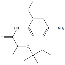 N-(4-amino-2-methoxyphenyl)-2-[(2-methylbutan-2-yl)oxy]propanamide Struktur