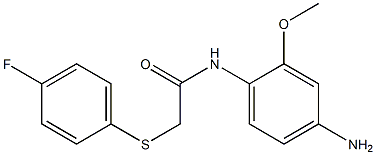 N-(4-amino-2-methoxyphenyl)-2-[(4-fluorophenyl)sulfanyl]acetamide