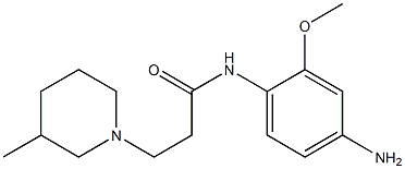 N-(4-amino-2-methoxyphenyl)-3-(3-methylpiperidin-1-yl)propanamide