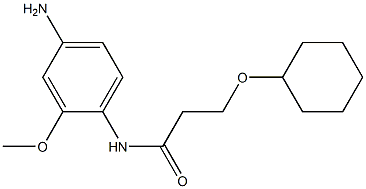 N-(4-amino-2-methoxyphenyl)-3-(cyclohexyloxy)propanamide Structure