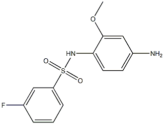 N-(4-amino-2-methoxyphenyl)-3-fluorobenzenesulfonamide Structure