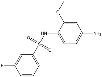 N-(4-amino-2-methoxyphenyl)-3-fluorobenzenesulfonamide Struktur