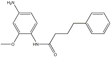 N-(4-amino-2-methoxyphenyl)-4-phenylbutanamide 结构式
