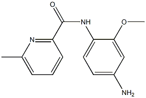 N-(4-amino-2-methoxyphenyl)-6-methylpyridine-2-carboxamide 化学構造式