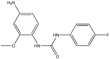 N-(4-amino-2-methoxyphenyl)-N'-(4-fluorophenyl)urea,,结构式