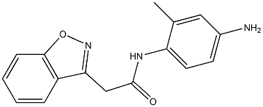 N-(4-amino-2-methylphenyl)-2-(1,2-benzisoxazol-3-yl)acetamide 结构式