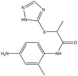 N-(4-amino-2-methylphenyl)-2-(1H-1,2,4-triazol-5-ylsulfanyl)propanamide