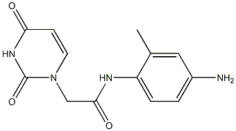 N-(4-amino-2-methylphenyl)-2-(2,4-dioxo-1,2,3,4-tetrahydropyrimidin-1-yl)acetamide Struktur