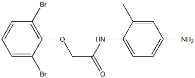 N-(4-amino-2-methylphenyl)-2-(2,6-dibromophenoxy)acetamide 结构式