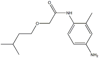 N-(4-amino-2-methylphenyl)-2-(3-methylbutoxy)acetamide Structure