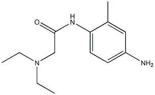 N-(4-amino-2-methylphenyl)-2-(diethylamino)acetamide,,结构式