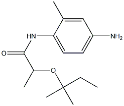N-(4-amino-2-methylphenyl)-2-[(2-methylbutan-2-yl)oxy]propanamide Structure