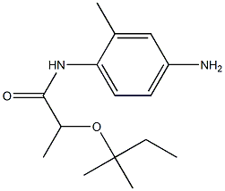 N-(4-amino-2-methylphenyl)-2-[(2-methylbutan-2-yl)oxy]propanamide 结构式