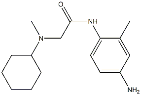 N-(4-amino-2-methylphenyl)-2-[cyclohexyl(methyl)amino]acetamide,,结构式