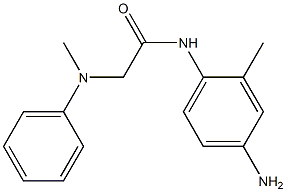 N-(4-amino-2-methylphenyl)-2-[methyl(phenyl)amino]acetamide,,结构式