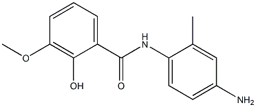 N-(4-amino-2-methylphenyl)-2-hydroxy-3-methoxybenzamide Struktur