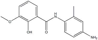 N-(4-amino-2-methylphenyl)-2-hydroxy-3-methoxybenzamide,,结构式