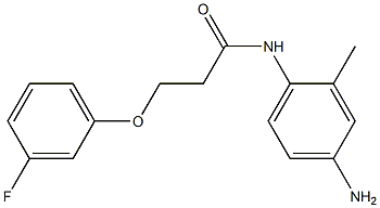 N-(4-amino-2-methylphenyl)-3-(3-fluorophenoxy)propanamide,,结构式