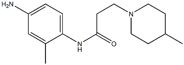 N-(4-amino-2-methylphenyl)-3-(4-methylpiperidin-1-yl)propanamide