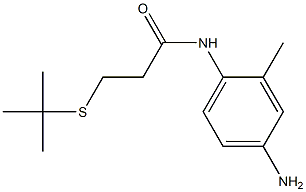 N-(4-amino-2-methylphenyl)-3-(tert-butylsulfanyl)propanamide