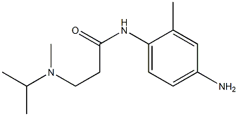 N-(4-amino-2-methylphenyl)-3-[isopropyl(methyl)amino]propanamide 化学構造式