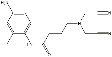 N-(4-amino-2-methylphenyl)-4-[bis(cyanomethyl)amino]butanamide Structure