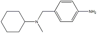 N-(4-aminobenzyl)-N-cyclohexyl-N-methylamine 化学構造式