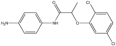 N-(4-aminophenyl)-2-(2,5-dichlorophenoxy)propanamide 化学構造式