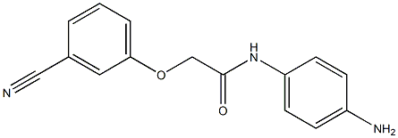 N-(4-aminophenyl)-2-(3-cyanophenoxy)acetamide 结构式