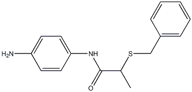 N-(4-aminophenyl)-2-(benzylsulfanyl)propanamide Structure