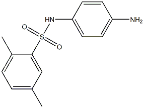N-(4-aminophenyl)-2,5-dimethylbenzene-1-sulfonamide 化学構造式