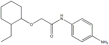 N-(4-aminophenyl)-2-[(2-ethylcyclohexyl)oxy]acetamide 化学構造式