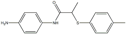 N-(4-aminophenyl)-2-[(4-methylphenyl)sulfanyl]propanamide,,结构式