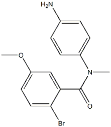 N-(4-aminophenyl)-2-bromo-5-methoxy-N-methylbenzamide Structure