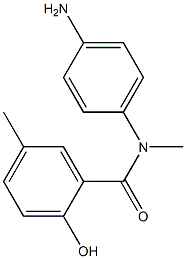 N-(4-aminophenyl)-2-hydroxy-N,5-dimethylbenzamide 结构式